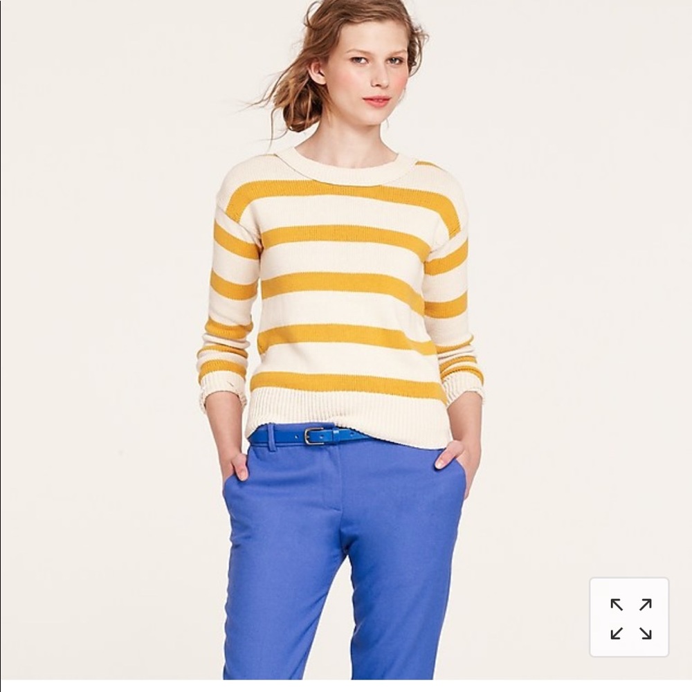 Stripe crewneck sweater
